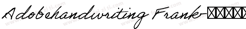 Adobehandwriting Frank字体转换